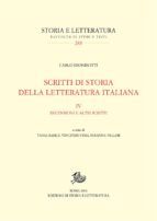 Portada de Scritti di storia della letteratura italiana (Ebook)
