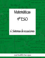 Portada de Matemáticas 4º ESO - 6. Sistemas de ecuaciones