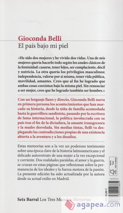El pa&iacute;s bajo mi piel (edici&oacute;n actualizada)