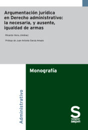 Portada de Argumentación jurídica en Derecho administrativo