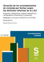 Portada de Duraci&oacute;n de los arrendamientos de vivienda por fechas seg&uacute;n las distintas reformas de la LAU