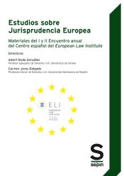 Portada de Estudios sobre jurisprudencia europea