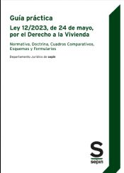 Portada de Guía práctica de la Ley 12/2023, de 24 de mayo, por el Derecho a la Vivienda