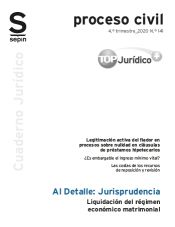 Portada de Liquidación del régimen económico matrimonial