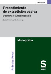 Portada de Procedimiento de extradición pasiva