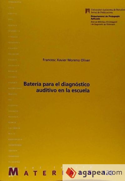 Batería para el diagnóstico auditivo en la escuela Batería para el diagnóstico auditivo en la escuela