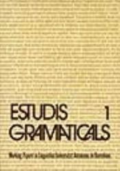 Portada de Estudis gramaticals I