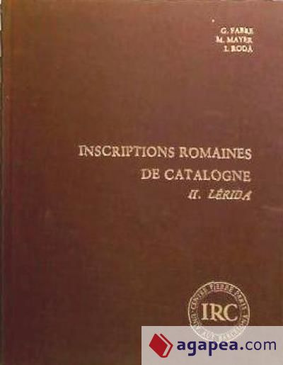 Inscriptions romaines de Catalogne, II. Lérida