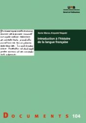 Portada de Introduction à l'histoire de la langue française