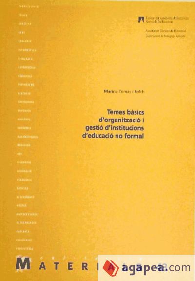 Temes bàsics d’organització i gestió d’institucions d’educació no formal