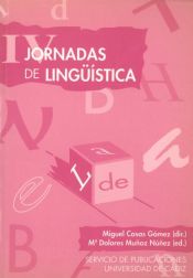 Portada de Jornadas de lingüística, IV