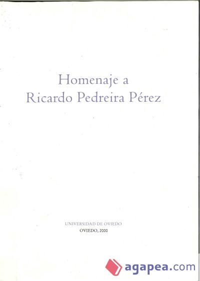 Homenaje a Ricardo Pedreira P?rez