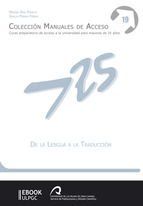 Portada de De la lengua a la traducci&oacute;n (Ebook)