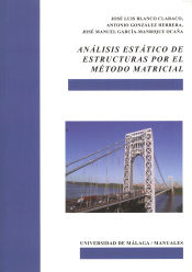 Portada de Análisis estático de estructuras por el método matricial