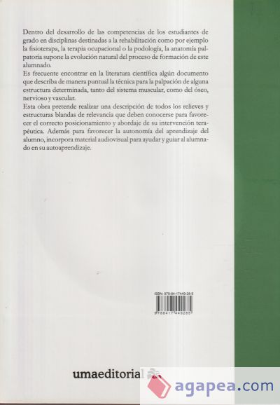 Anatomía palpatoria del sistema neuromusculoesquelético: Un abordaje práctico