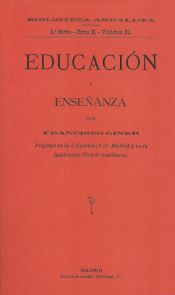 Portada de Educación y enseñanza por Francisco Giner