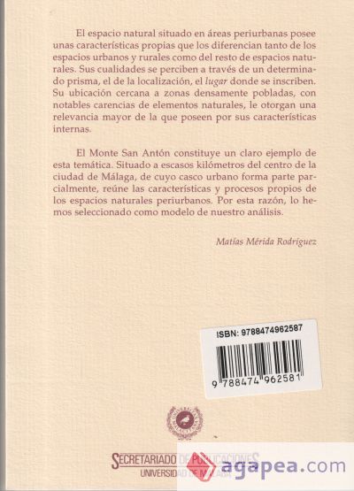El  monte San Antón (Málaga). Análisis de un espacio natural periurbano