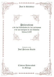 Portada de Policraticus de Juan de Salisbury (Libros I-IV)