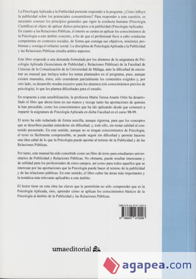 Psicología aplicada a la publicidad y las relaciones públicas