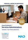 Servicios Administrativos (grupo Profesional E1). Temario Y Test Parte Espec&iacute;fica. Ministerios