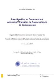 Portada de Investigacións en comunicación: Actas das V xornadas de doutorandos/as en comunicación