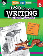 Portada de 180 Days of Writing for Sixth Grade