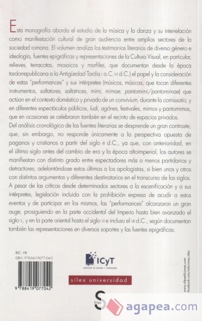 Música y danza "a escena" en el mundo romano