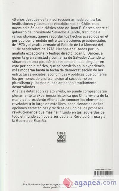 Allende y la experiencia chilena