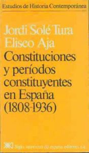 Portada de Constituciones y períodos constituyentes en España. (1808-1936)