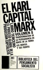 Portada de El Capital. Libro tercero, vol. 8