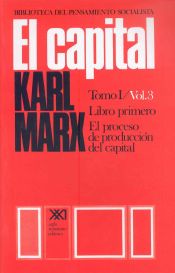 Portada de El capital. Tomo I/Vol. 3