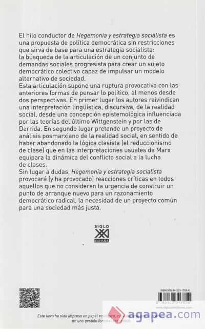 Hegemonía y estrategia socialista: Hacia una radicalización de la democracia