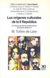 Portada de Orígenes culturales de la II República