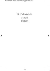 Portada de Dr. Earl Mindell's Herb Bible: Fight Depression and Anxiety, Improve Your Sex Life, Prevent Illness, and Heal Faster--The All-Natural Way