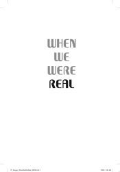 Portada de When We Were Real