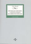 Síntesis de historia e instituciones de derecho romano