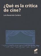 Portada de ¿Qué es la crítica de cine? (Ebook)