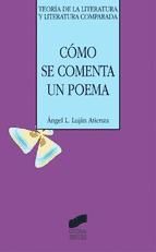 Portada de Cómo se comenta un poema (Ebook)