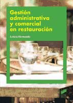 Portada de Gestión administrativa y comercial en restauración (Ebook)