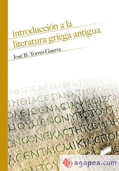 Introducci&oacute;n a la literatura griega antigua