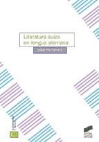 Portada de Literatura suiza en lengua alemana (Ebook)