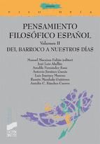 Portada de Pensamiento Filosófico español. Volumen 2 (Ebook)