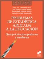 Portada de Problemas de estadística aplicada a la educación (Ebook)