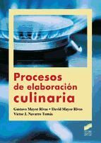Portada de Procesos de elaboración culinaria (Ebook)