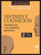 Portada de Sintaxis y cognición (Ebook)