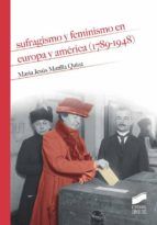 Portada de Sufragismo y feminismo en Europa y América (1789-1948) (Ebook)