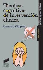 Portada de Técnicas cognitivas de intervención clínica (Ebook)