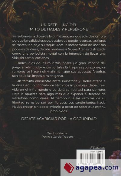 La caricia de la oscuridad (Hades y Persephone 1)