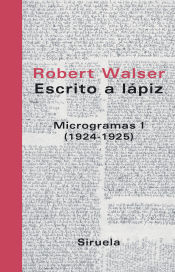 Portada de Escrito a lápiz. Microgramas I