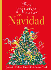 Portada de Tres pequeños monos en Navidad